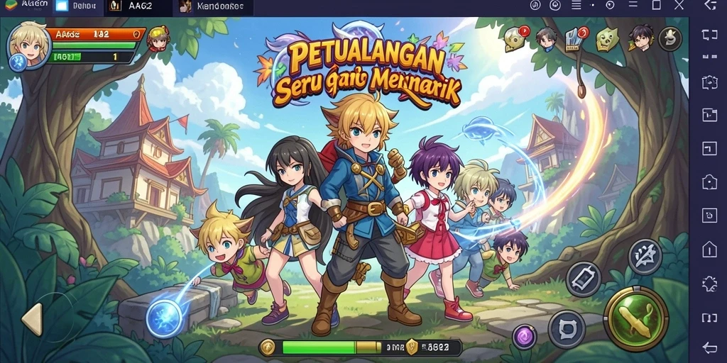 Tampilan gameplay AA62 dengan animasi karakter yang dinamis dan desain lingkungan yang menakjubkan.