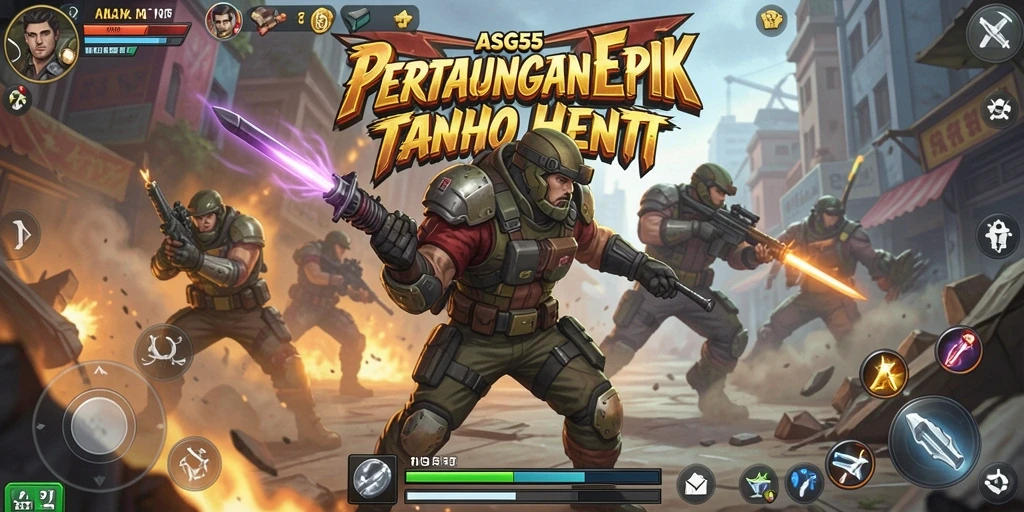 Gameplay Fighting yang seru dan mendebarkan di ASG55.