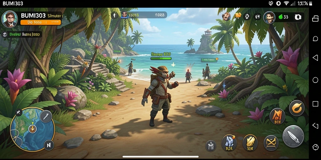 Tampilan gameplay <strong>BUMI303</strong> yang menawan dan interaktif.