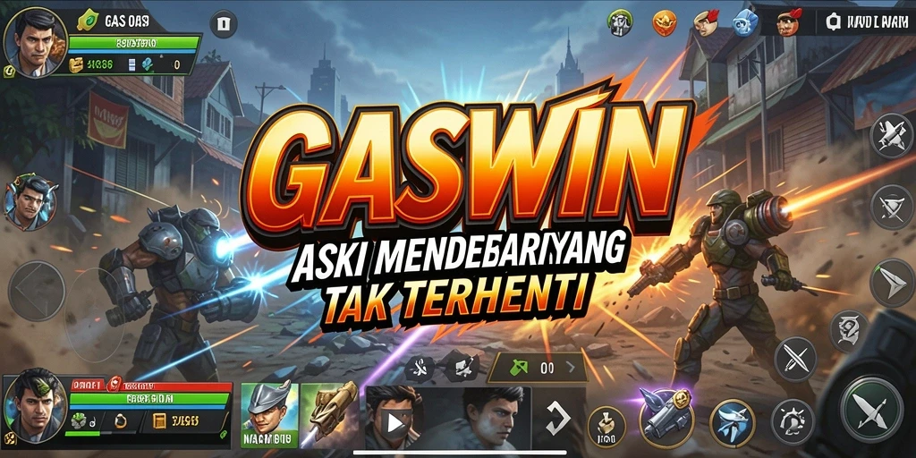 Tangkapan layar menampilkan aksi mendebarkan dalam GASWIN.