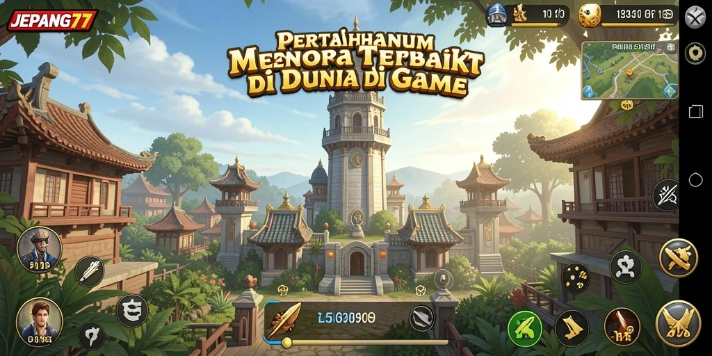 Tampilan gameplay menarik dari <strong>JEPANG77</strong> yang menampilkan strategi Tower Defense.