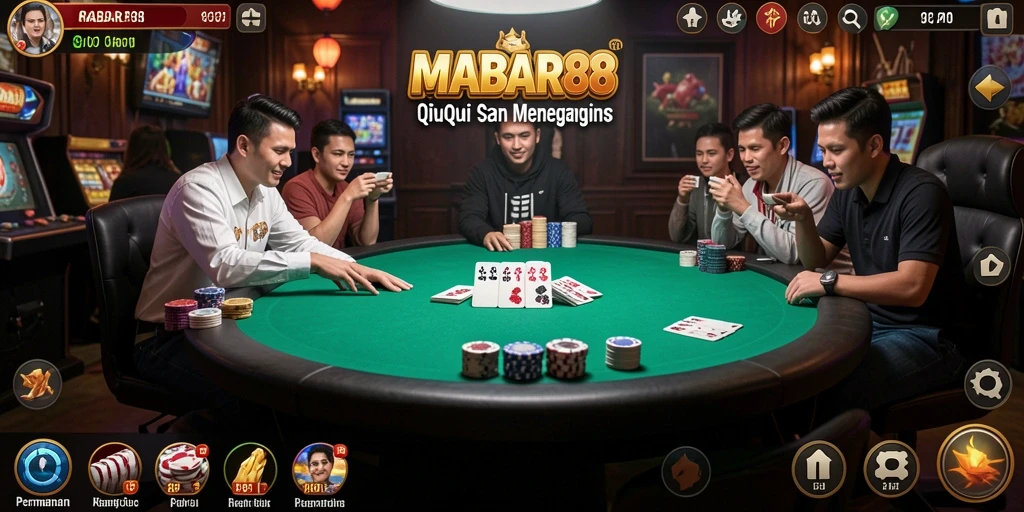 Gameplay QiuQiu yang seru dan mendebarkan di MABAR88.