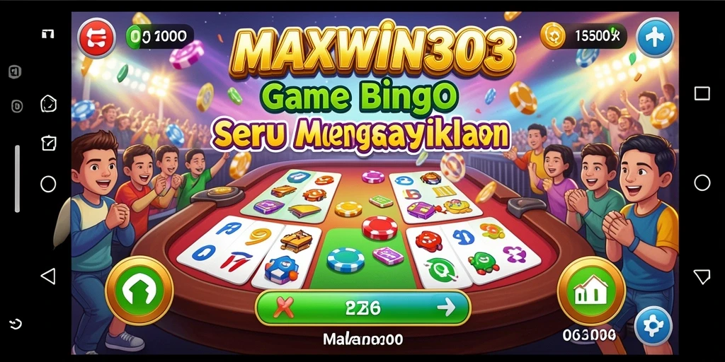 Tampilan gameplay Bingo yang seru dan interaktif di MAXWIN303.