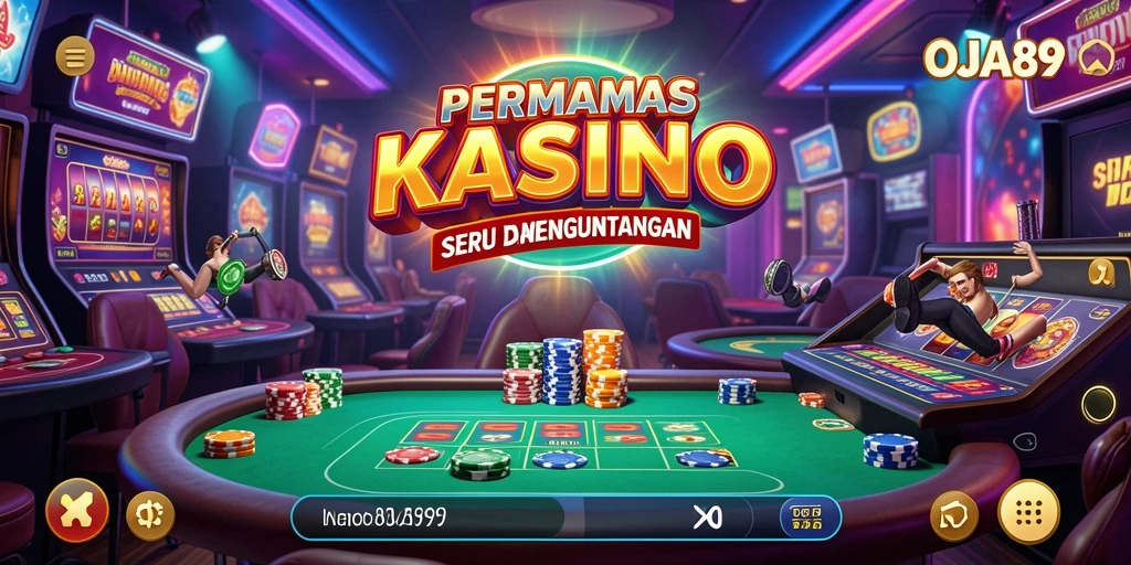 Screenshot utama OJA89 menampilkan gameplay Kasino yang seru dan interaktif.