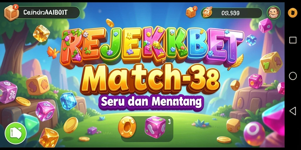 Tampilan gameplay Match-3 yang seru dan berwarna-warni.