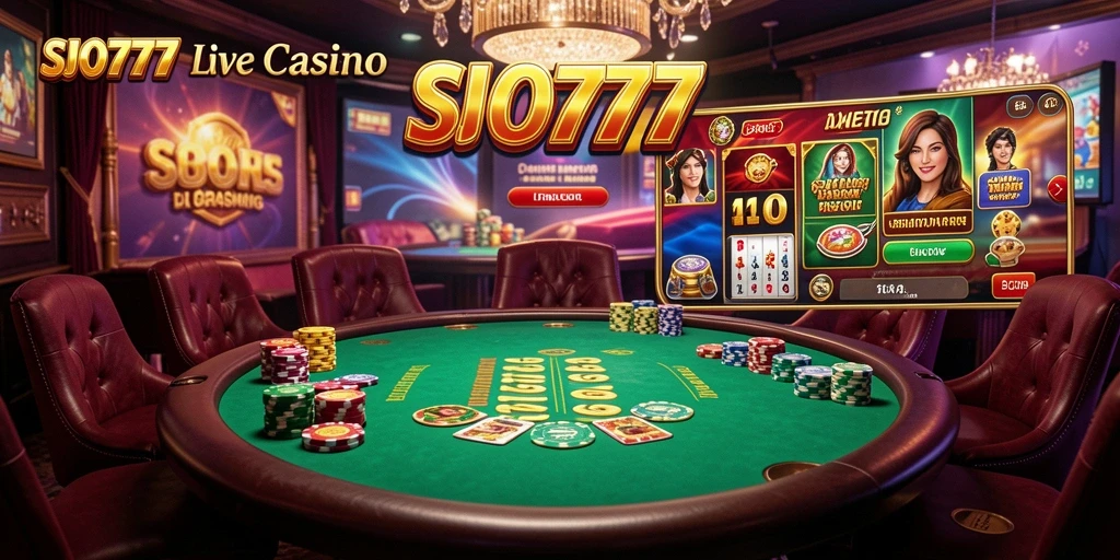 Tampilan gameplay SJO777 yang menakjubkan di Live Casino.