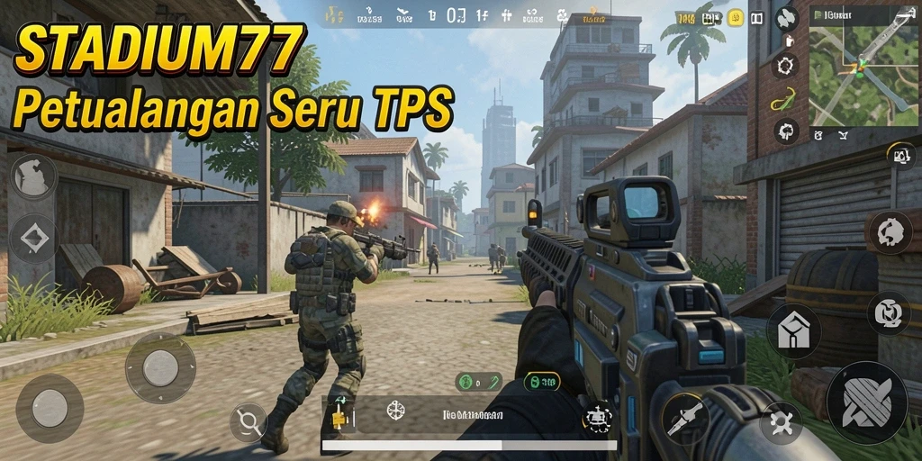 Tampilan gameplay seru dari STADIUM77 yang penuh aksi.