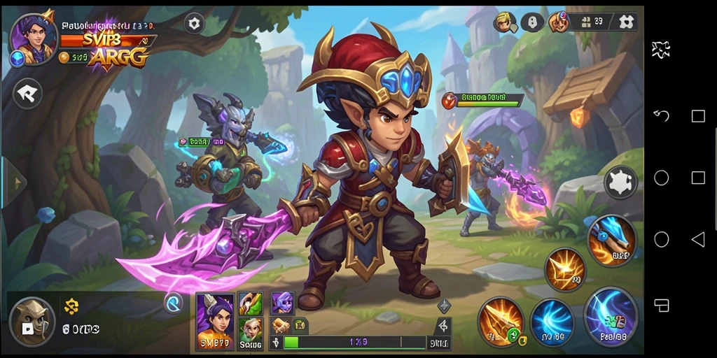 Tampilan gameplay ARPG yang mendebarkan dan penuh aksi.