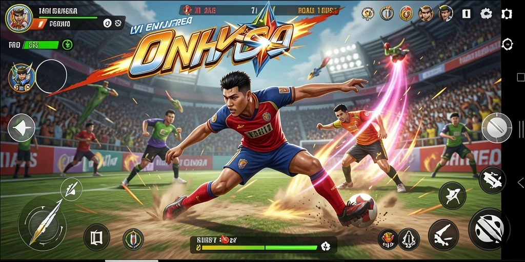 Tampilkan gameplay olahraga yang intens dan kompetitif di T6.