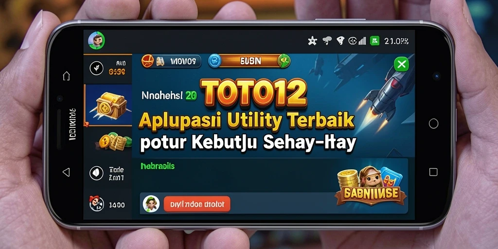 Tampilan utama TOTO12 dengan berbagai fitur Utility yang bermanfaat.