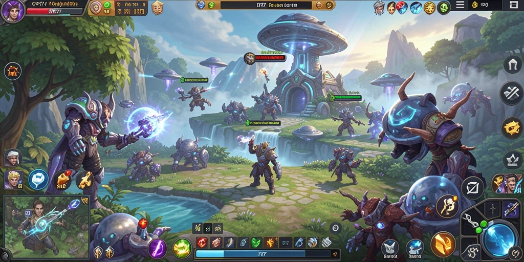 Tampilan menakjubkan dari gameplay MMORPG UFO77 yang penuh petualangan.